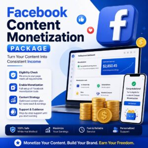 Facebook Content Monetizetion Package